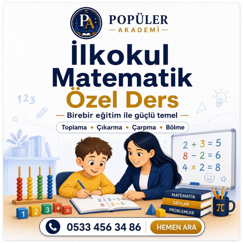 İlkokul Matematik Özel Ders